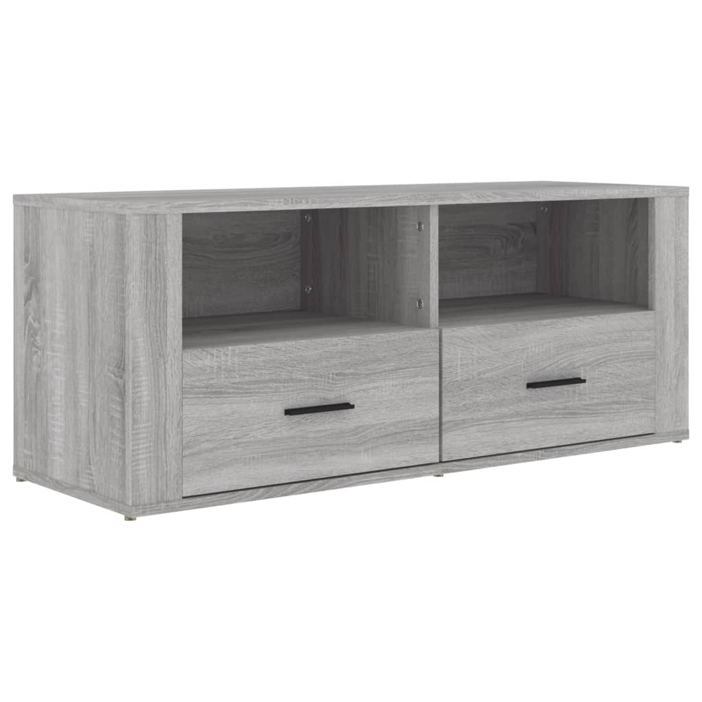 vidaXL Mobile TV Grigio Sonoma 100x35x40 cm in Legno Multistrato