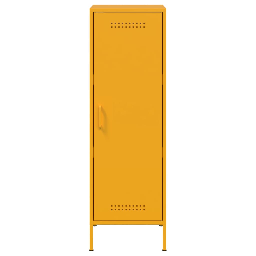 vidaXL Credenza Giallo Senape 36x39x113 cm in Acciaio