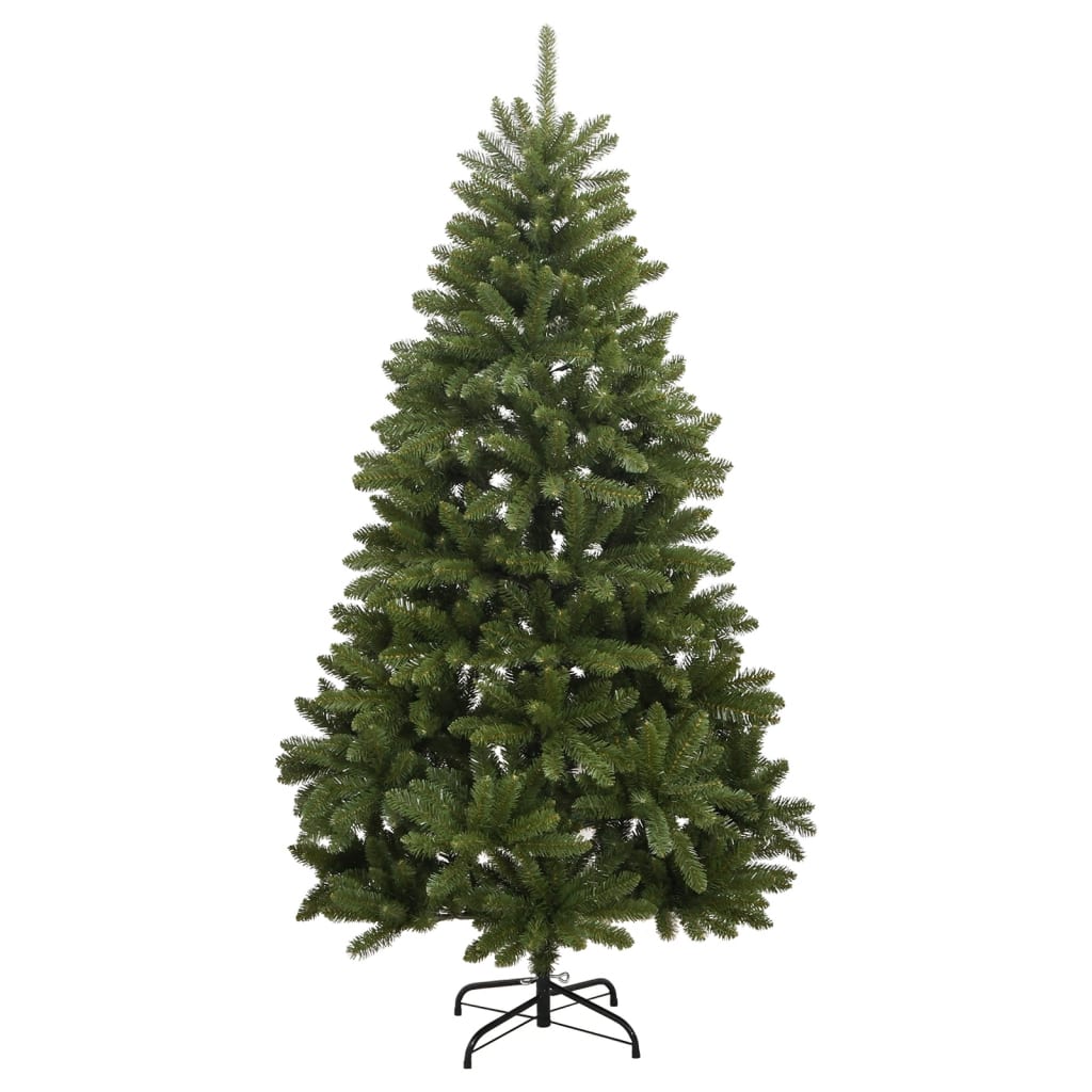 vidaXL Albero Natale Incernierato con 300 LED e Palline 240 cm