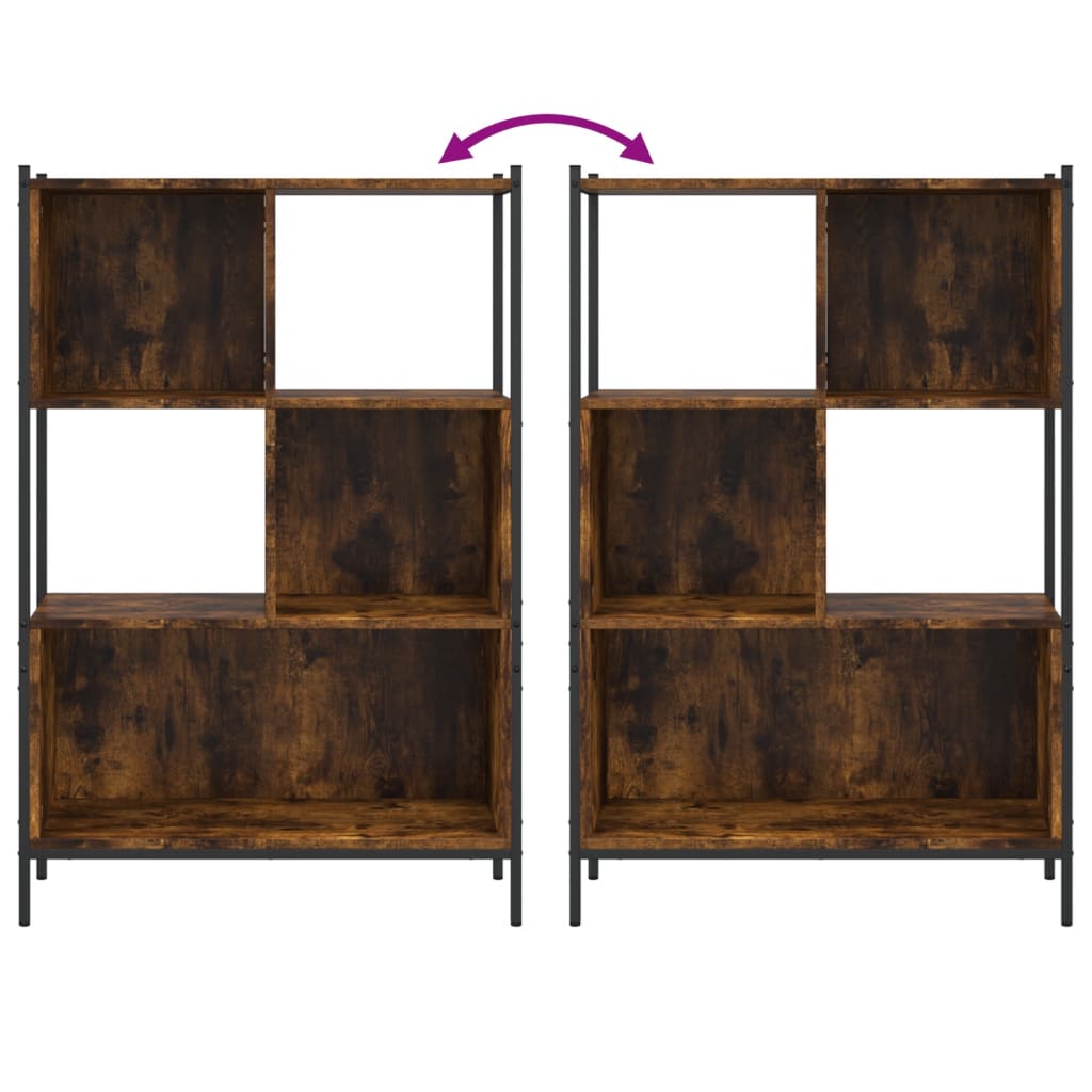 vidaXL Libreria Rovere Fumo 72x28x109 cm in Legno Multistrato