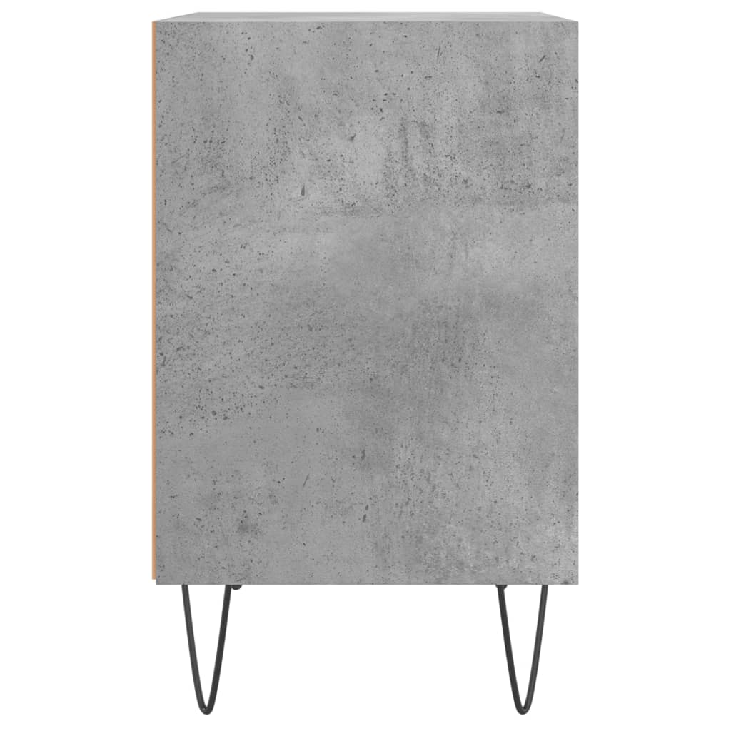 vidaXL Comodini 2 pz Grigio Cemento 40x30x50 cm in Legno Multistrato