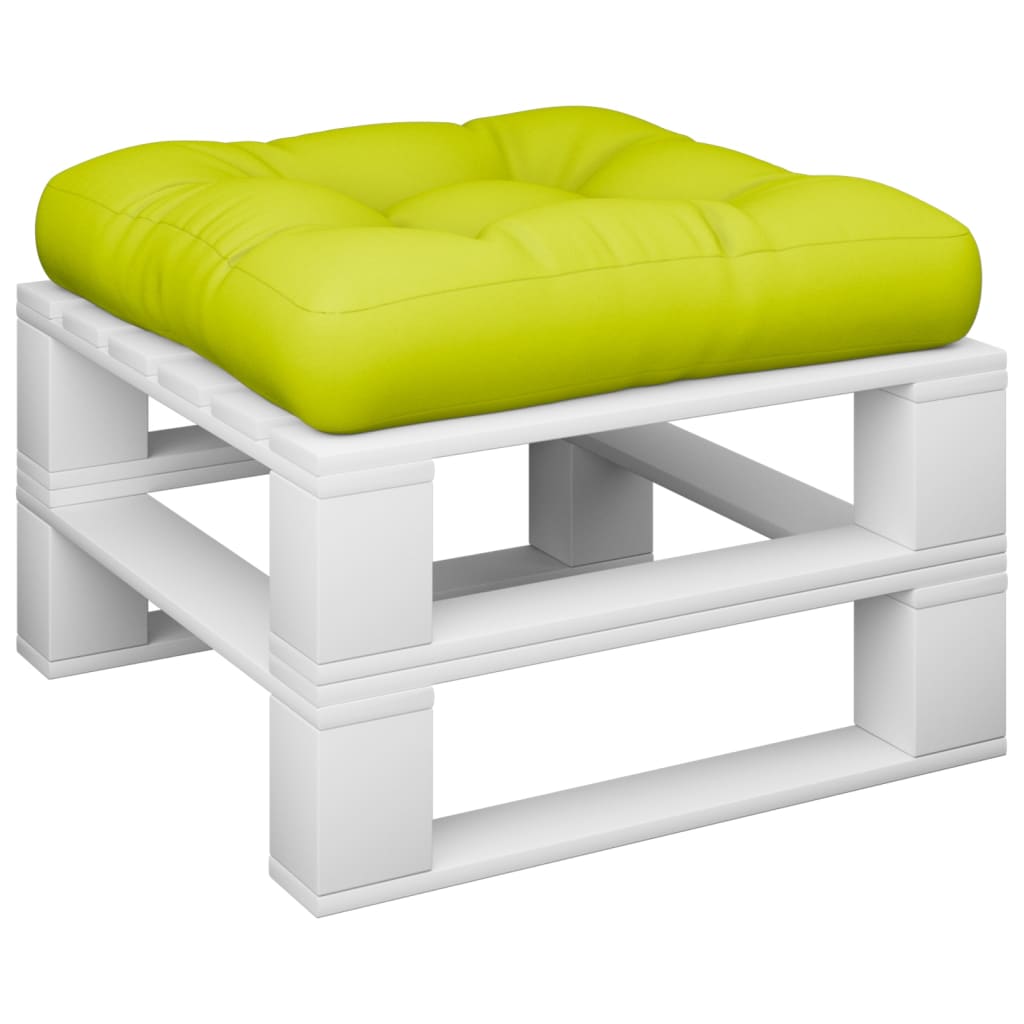 vidaXL Cuscino per Pallet Verde Brillante 60x60x12 cm in Tessuto