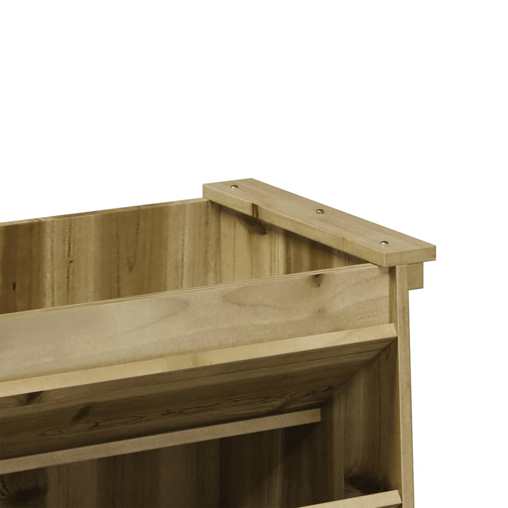 vidaXL Fioriera per Erbe 6 Ripiani 69x40x101,5cm Legno Impregnato Pino