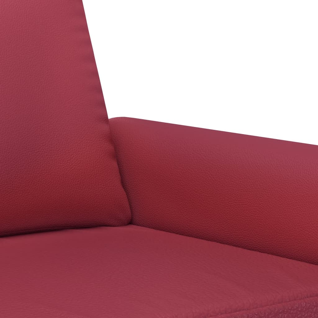 vidaXL Poltrona Rosso Vino 60 cm in Similpelle