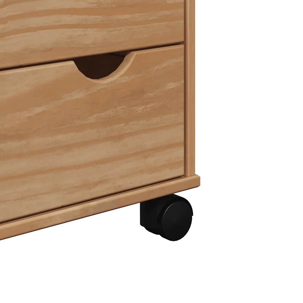 vidaXL Carrello da Cucina OTTA 59x45x80 cm in Legno Massello di Pino