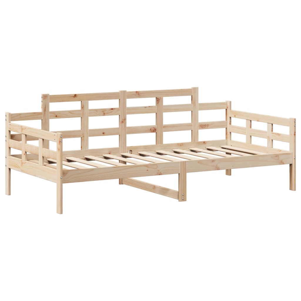 vidaXL Set Dormeuse e Panca con Tetto 90x200cm Legno Massello di Pino