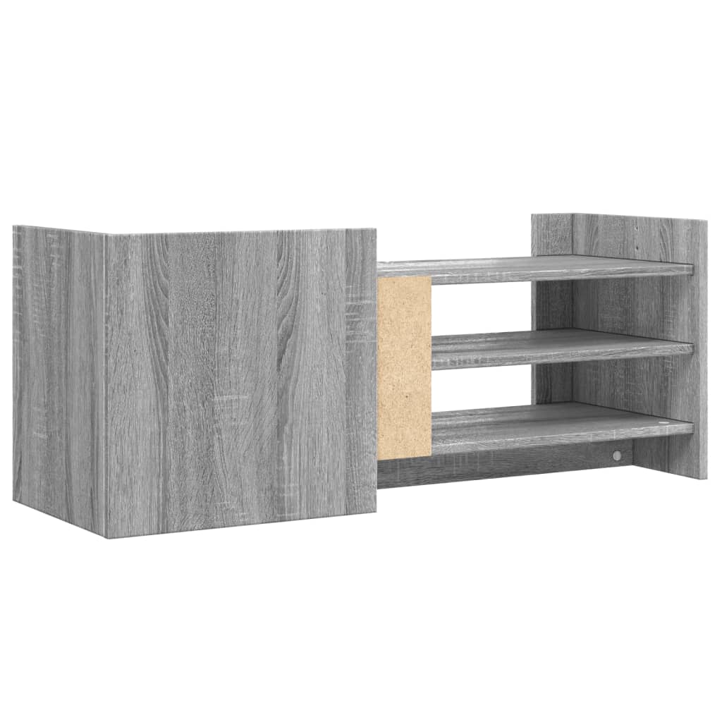 vidaXL Mobile TV Grigio Sonoma 100x35x40 cm in Legno Multistrato