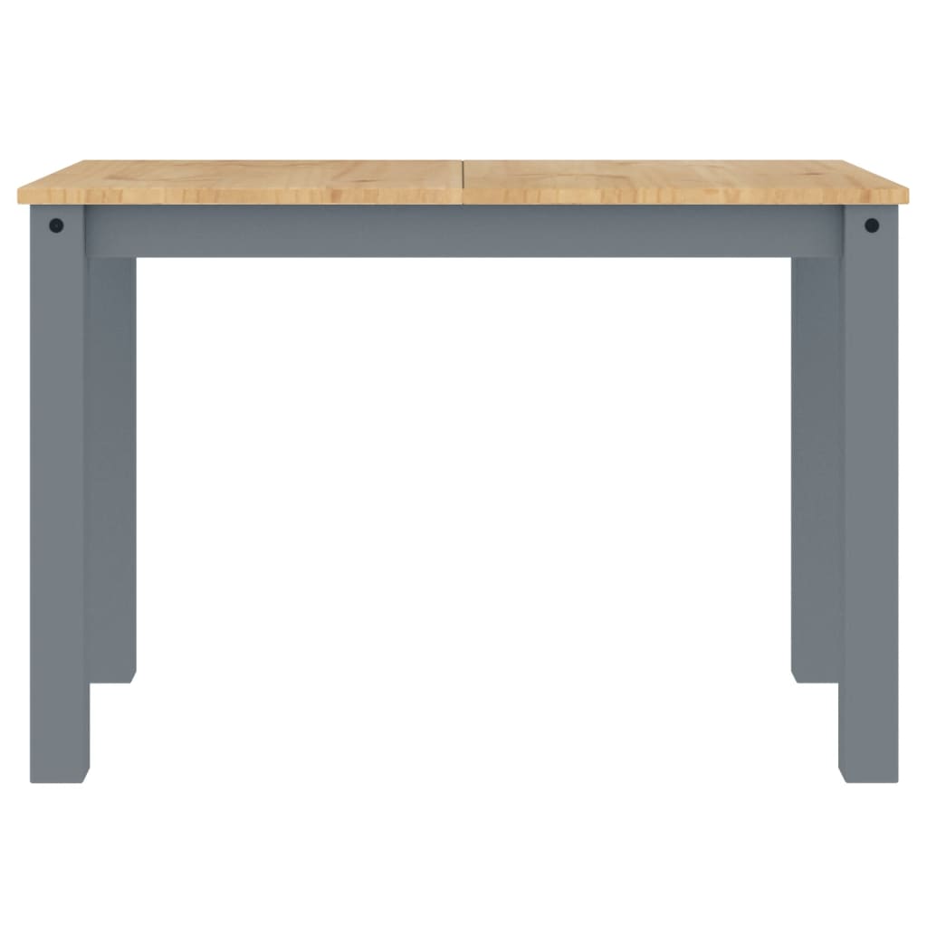 vidaXL Tavolo da Pranzo Panama Grigio 117x60x75 cm Legno Massello Pino