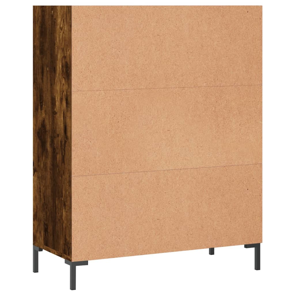 vidaXL Libreria Rovere Fumo 69,5x32,5x90 cm in Legno Multistrato