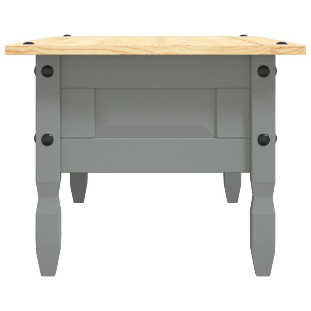 vidaXL Tavolino Caffé Pino Messicano Corona Range Grigio 100x55x44 cm