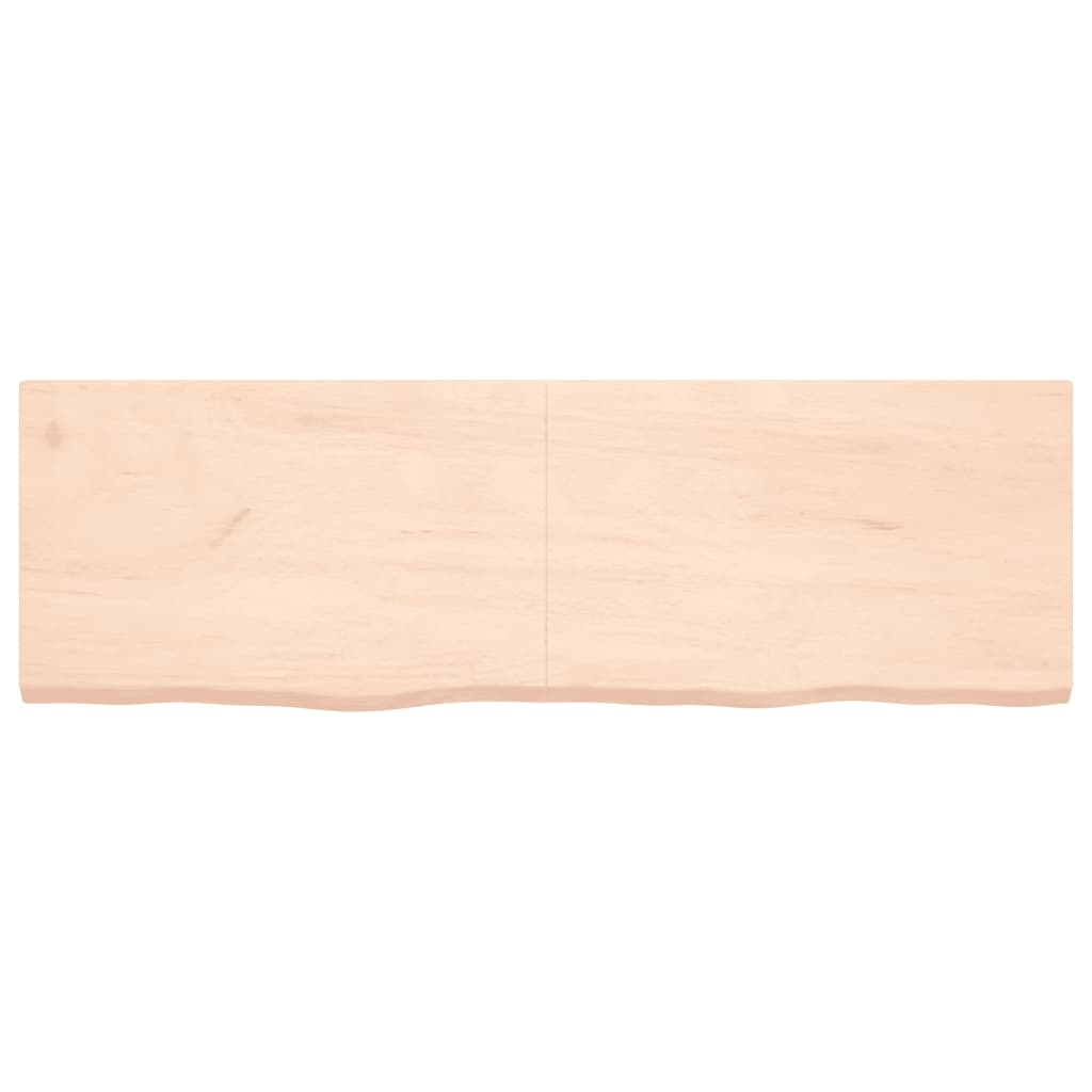 vidaXL Piano Bagno 160x50x(2-4) cm in Legno Massello Non Trattato