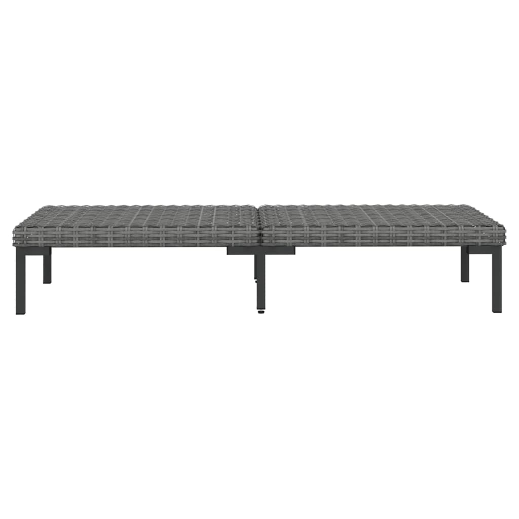 vidaXL Divani da Giardino 8 pz con Cuscini in Polyrattan Grigio Scuro