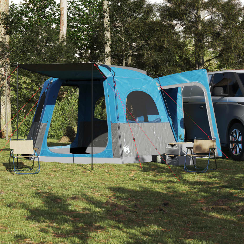 vidaXL Tenda da Campeggio da Auto per 4 Persone Blu Impermeabile