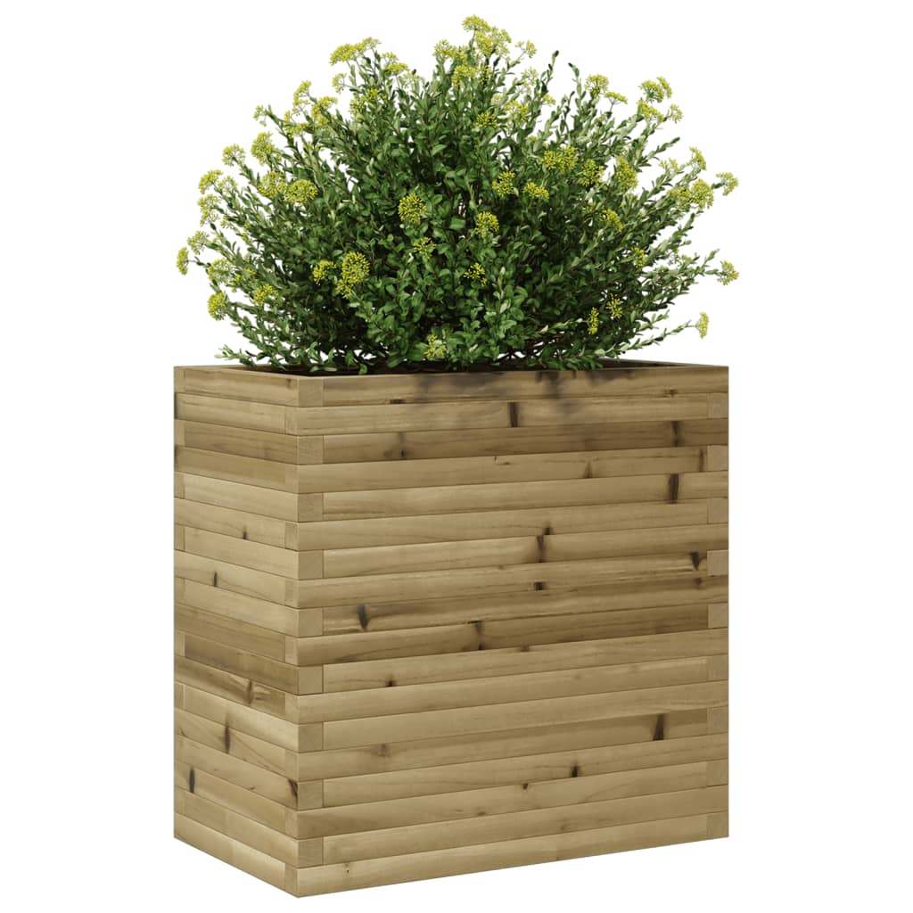 vidaXL Fioriera da Giardino 70x40x68,5 cm in Legno di Pino Impregnato