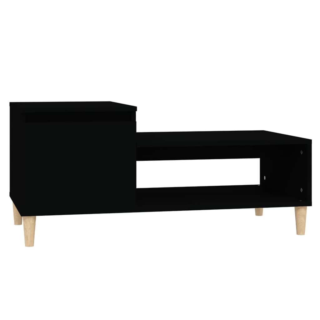 vidaXL Tavolino da Salotto Nero 100x50x45 cm in Legno Multistrato