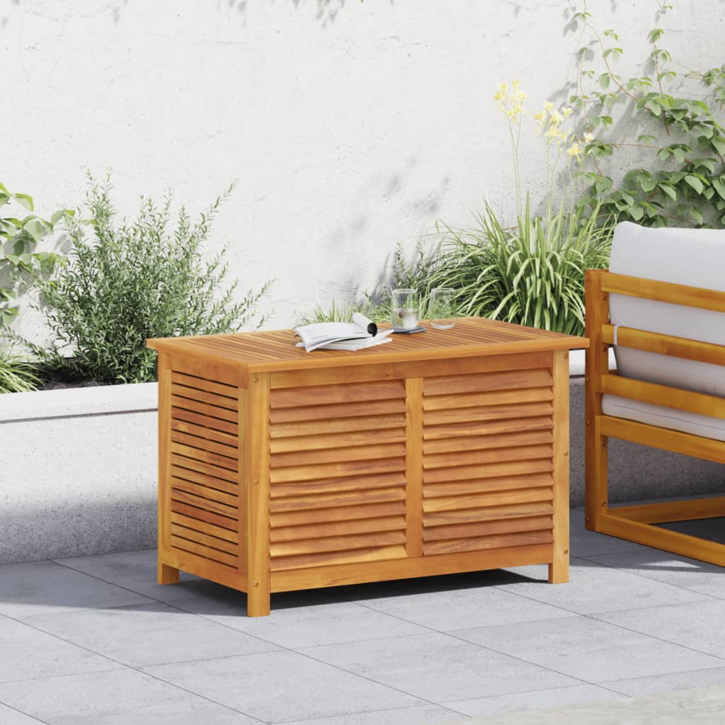 vidaXL Contenitore Giardino con Feritoia 90x50x56cm Massello Acacia