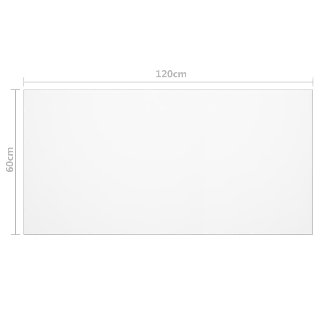 vidaXL Protezione Tavolo Opaca 120x60 cm 2 mm PVC