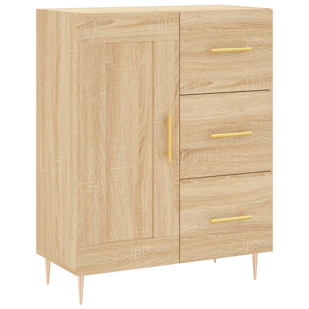 vidaXL Credenza Rovere Sonoma 69,5x34x180 cm in Legno Multistrato