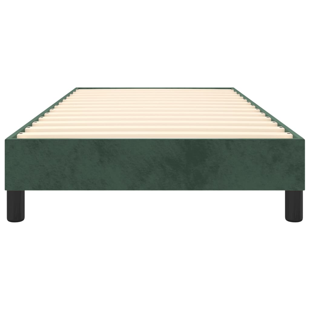 vidaXL Giroletto Verde Scuro 90x190 cm in Velluto