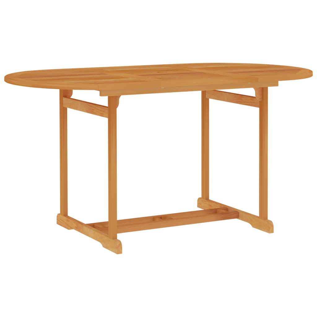 vidaXL Set da Pranzo per Giardino 5 pz in Legno Massello di Teak