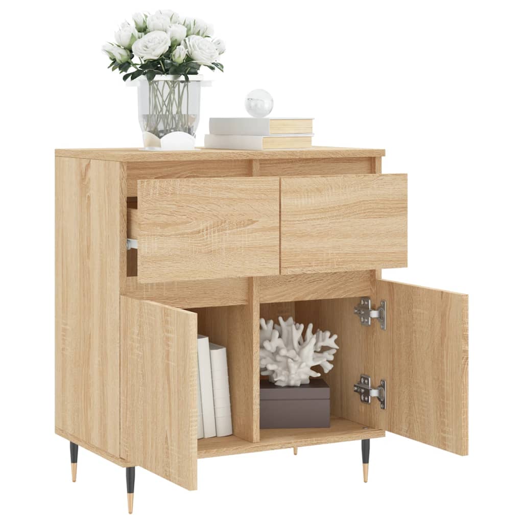 vidaXL Credenza Rovere Sonoma 60x35x70 cm in Legno Multistrato