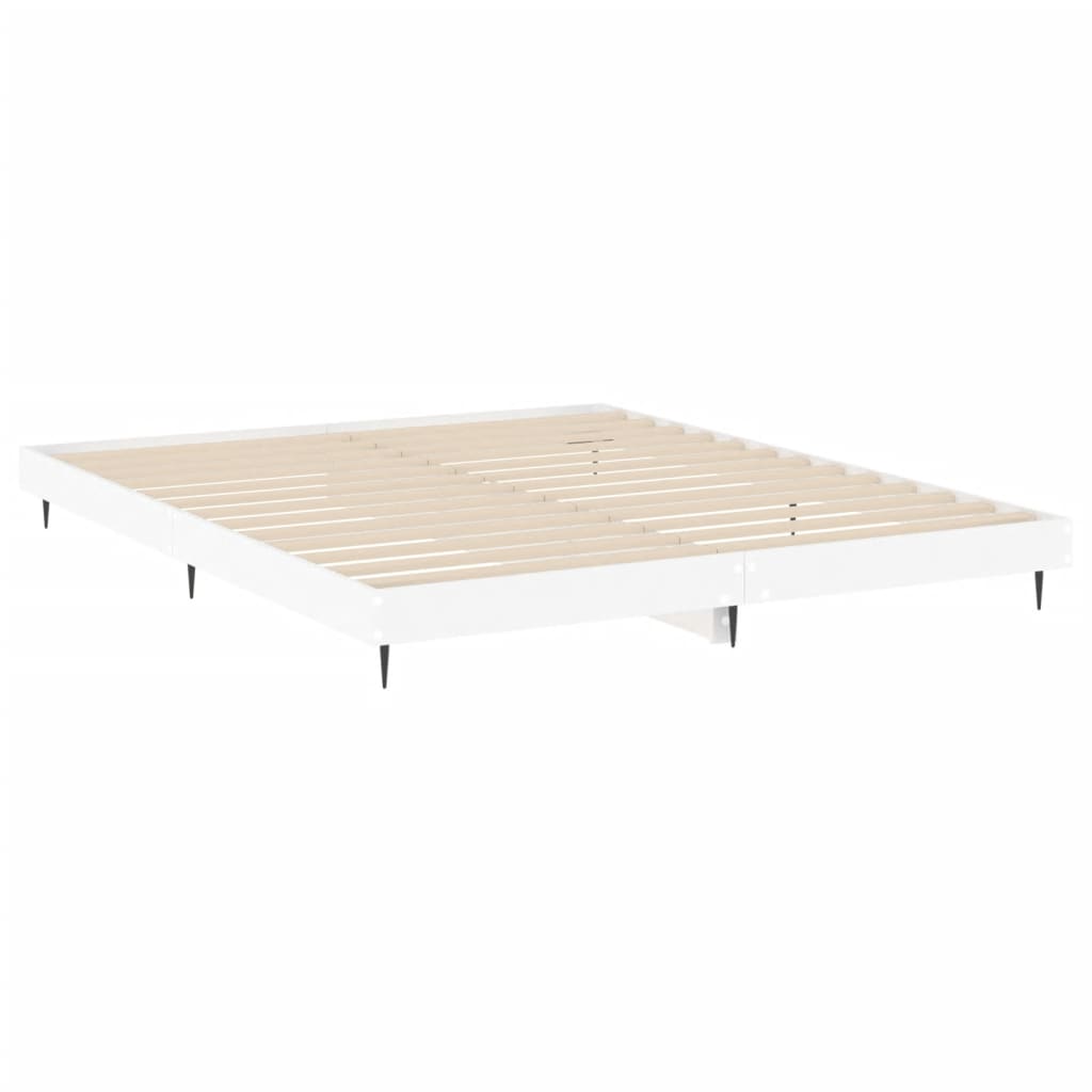 vidaXL Giroletto Bianco 200x200 cm in Legno Multistrato