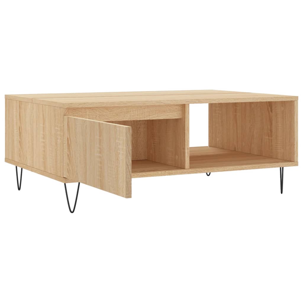 vidaXL Tavolino da Salotto Rovere Sonoma 90x60x35 cm Legno Multistrato