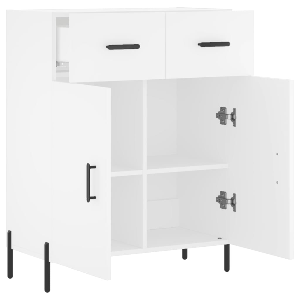 vidaXL Credenza Bianca 69,5x34x90 cm in Legno Multistrato