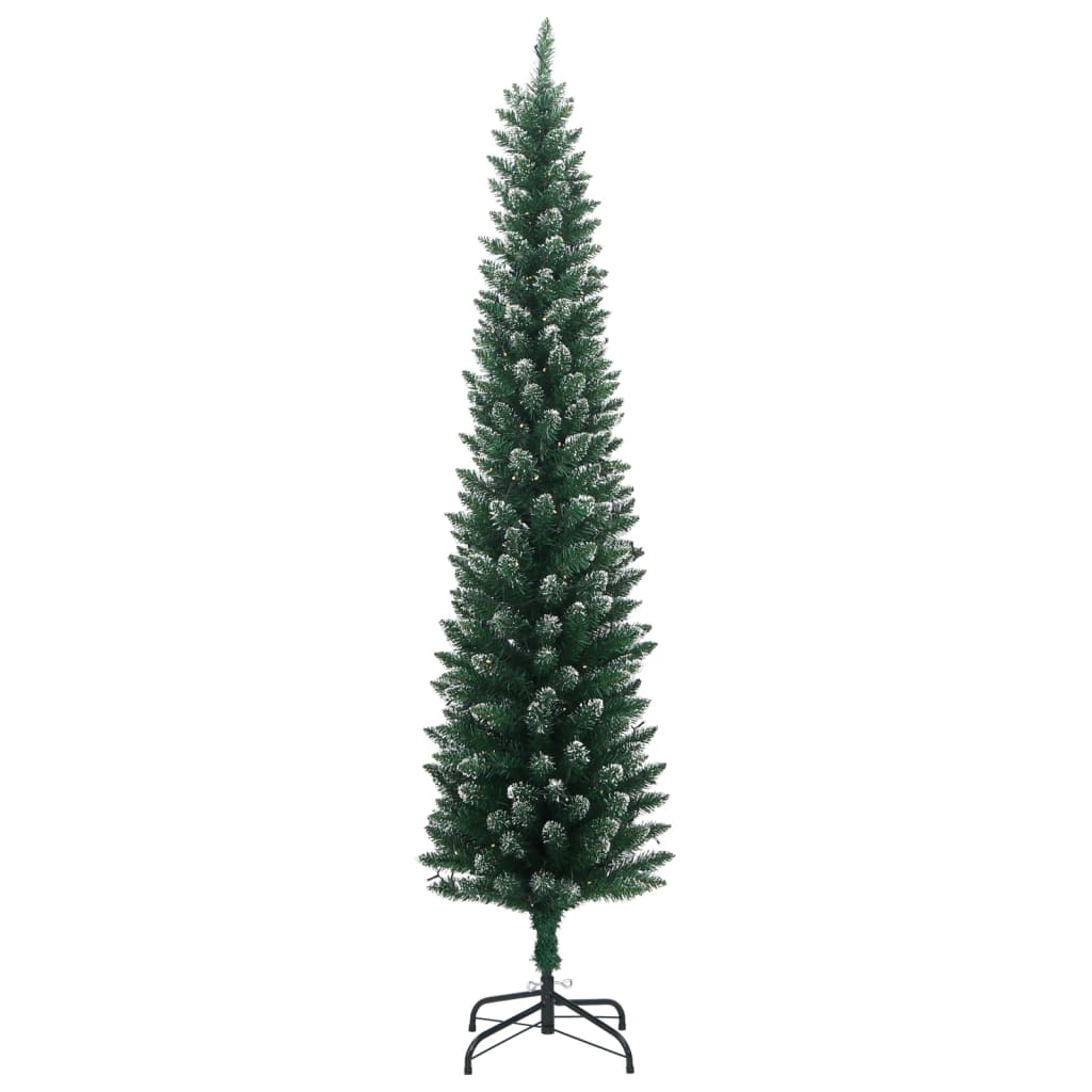 vidaXL Albero di Natale Artificiale Sottile con 150 LED 120 cm