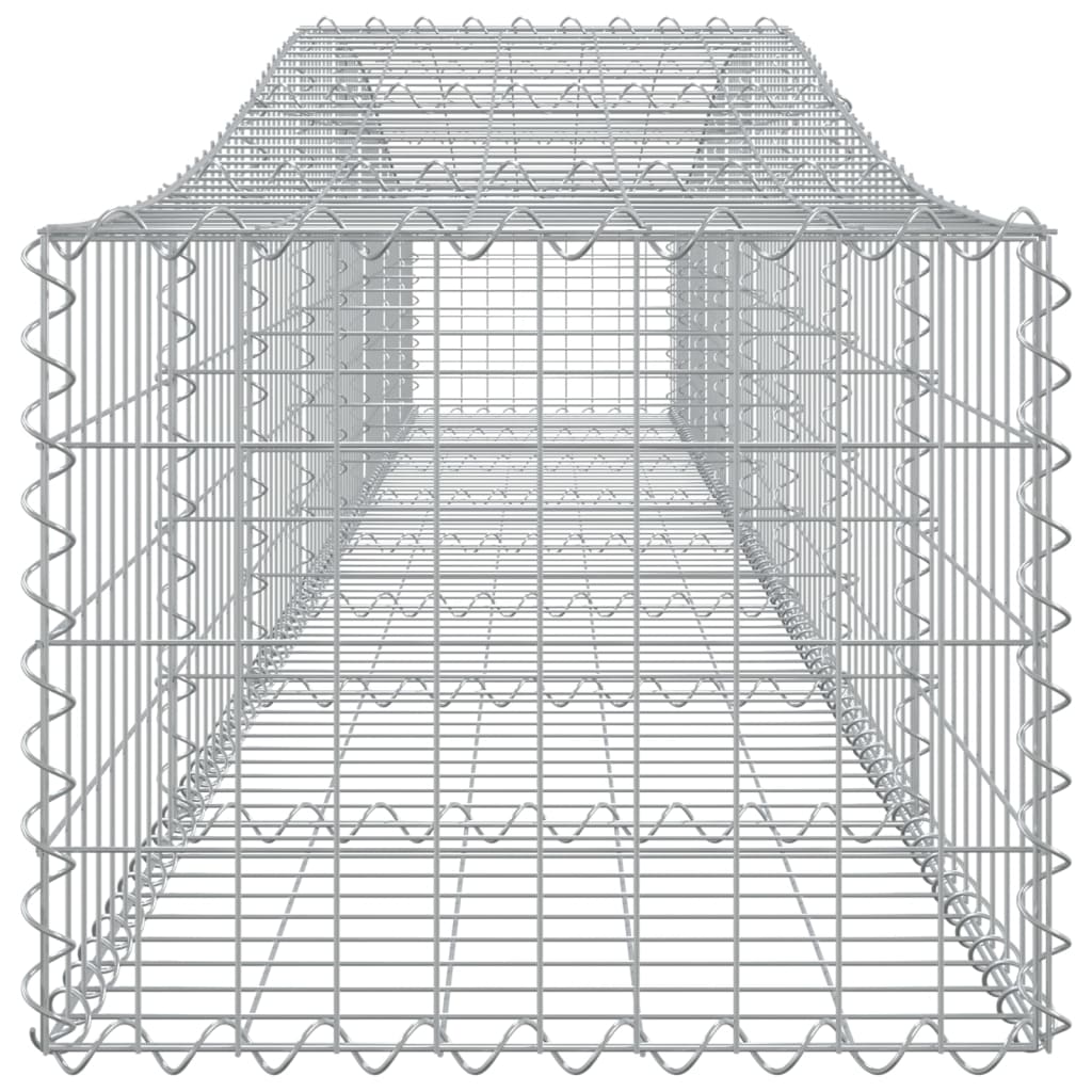 vidaXL Cesto Gabbione ad Arco 400x50x40/60 cm Ferro Zincato