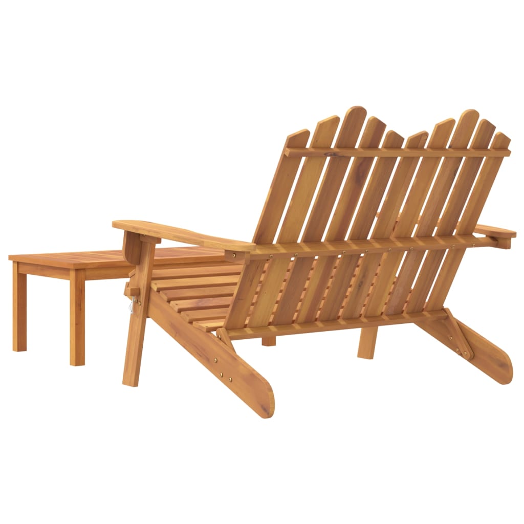 vidaXL Set da Salotto Giardino Adirondack 2pz Legno Massello di Acacia