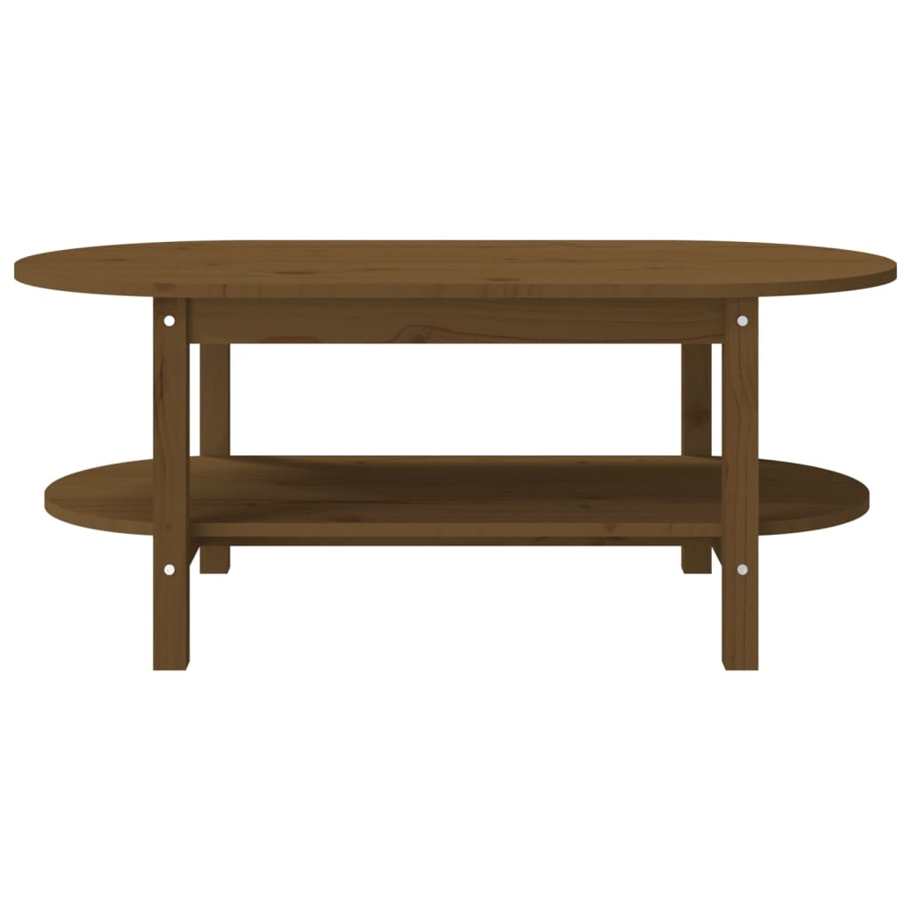 vidaXL Tavolino da Salotto Ambra 110x55x45 cm Legno Massello di Pino