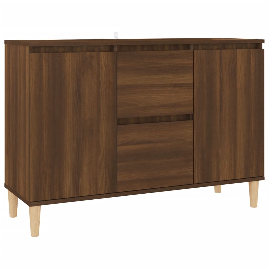 vidaXL Credenza Rovere Marrone 101x35x70 cm in Legno Ingegnerizzato