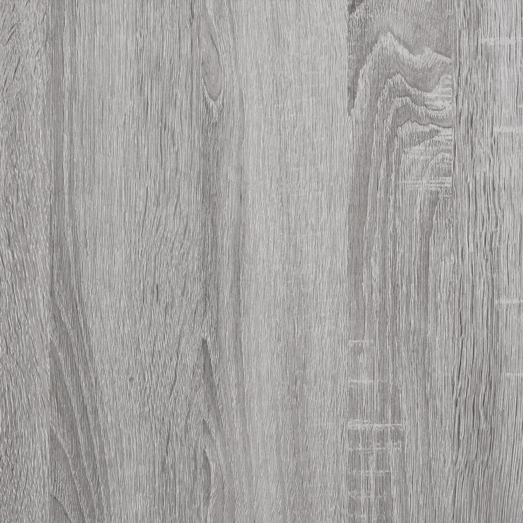 vidaXL Giroletto Testiera Grigio Sonoma 160x200 cm Legno Multistrato