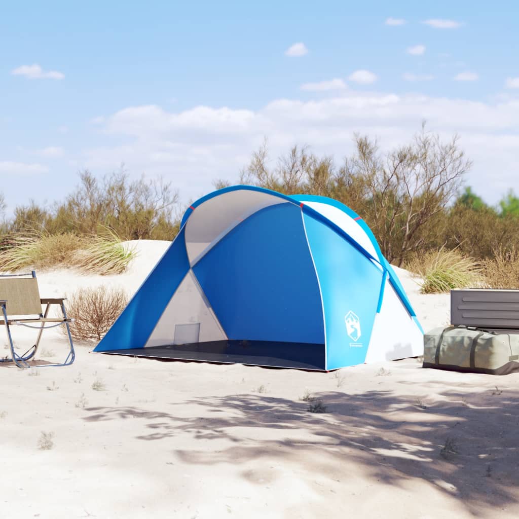 vidaXL Tenda da Spiaggia 2 Persone Pop-Up Azzurra Impermeabile