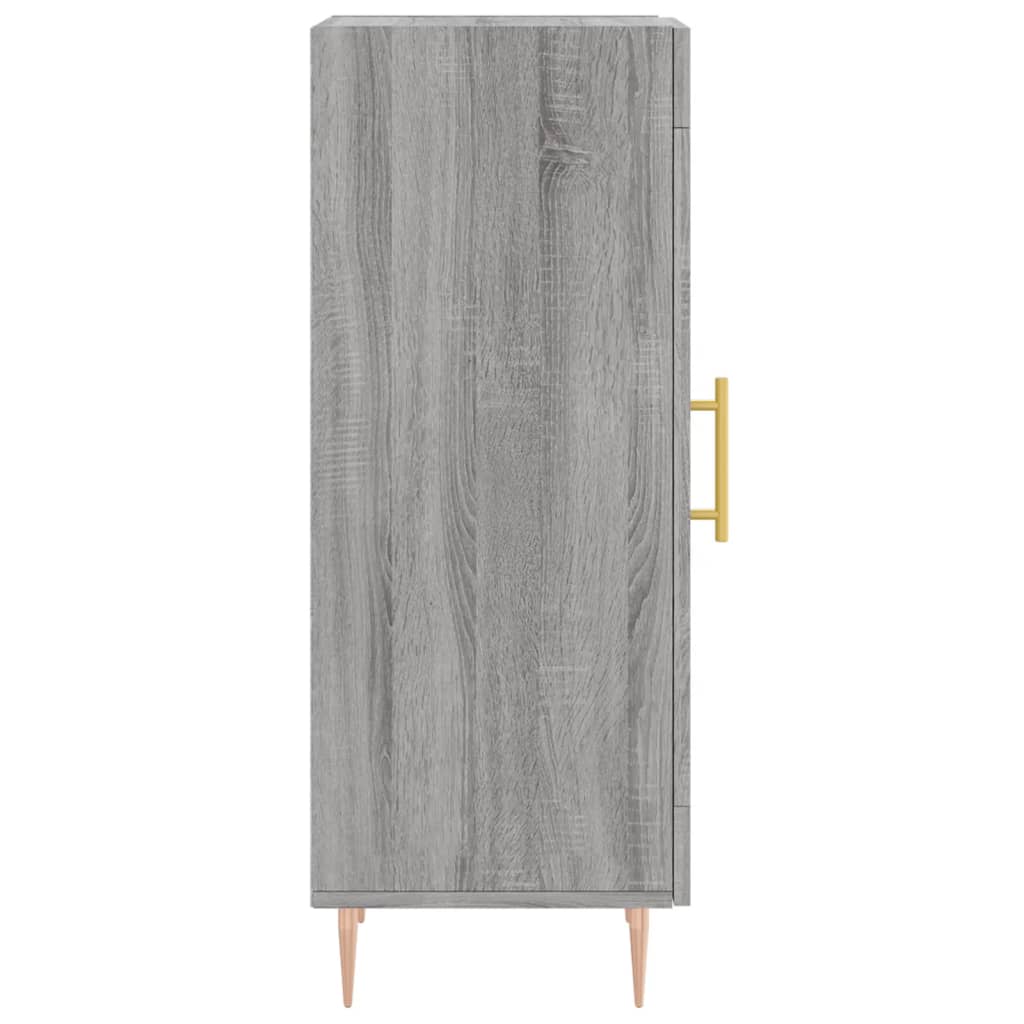 vidaXL Credenza Grigio Sonoma 34,5x34x90 cm in Legno Multistrato