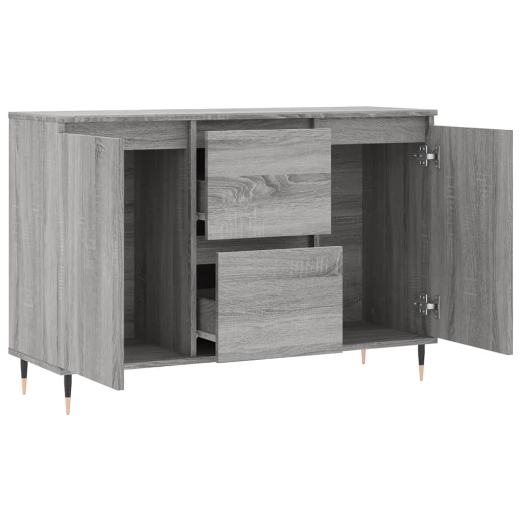 vidaXL Credenza Grigio Sonoma 104x35x70 cm in Legno Multistrato