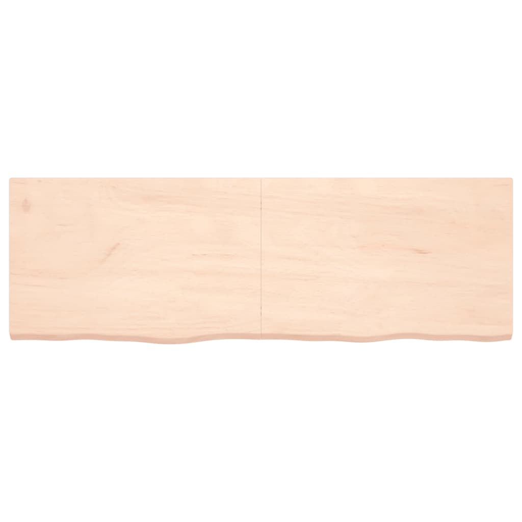 vidaXL Piano Bagno 180x60x(2-4) cm in Legno Massello Non Trattato