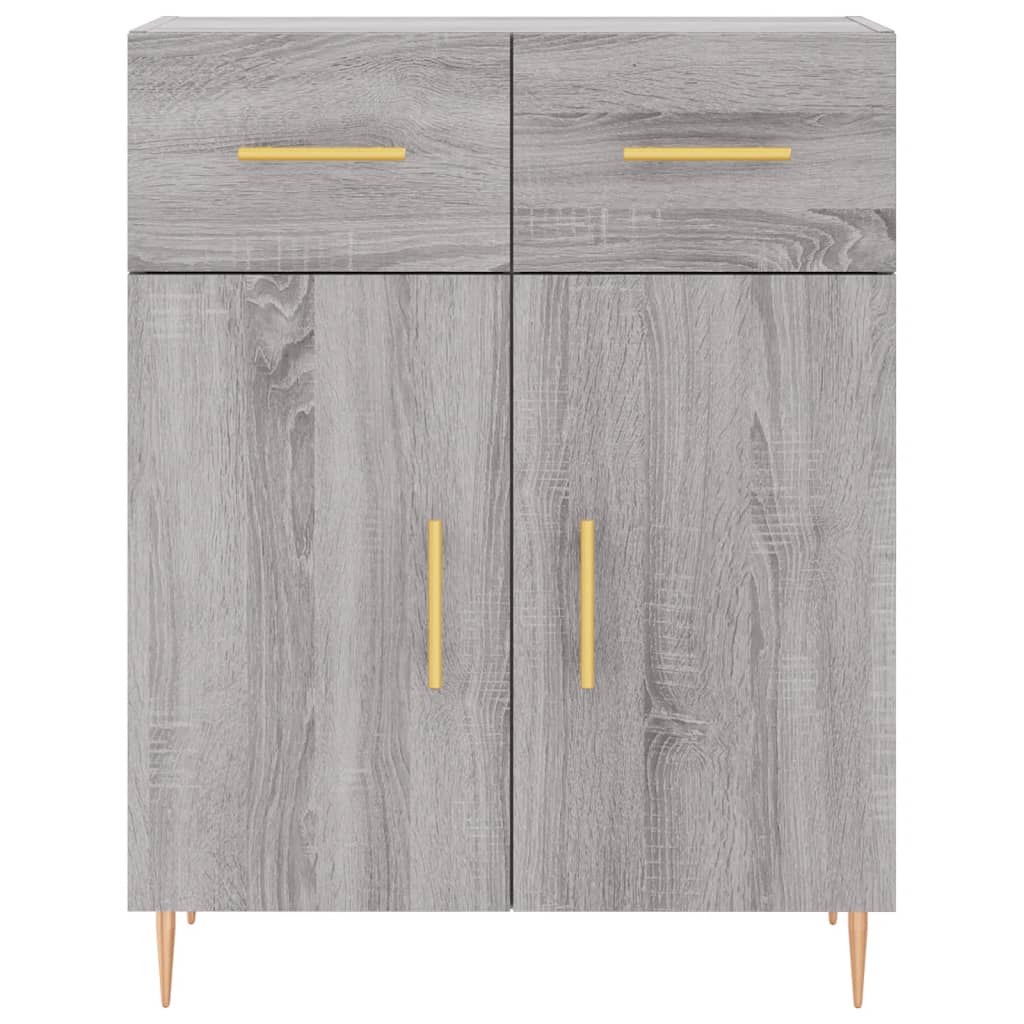 vidaXL Credenza Grigio Sonoma 69,5x34x90 cm in Legno Multistrato