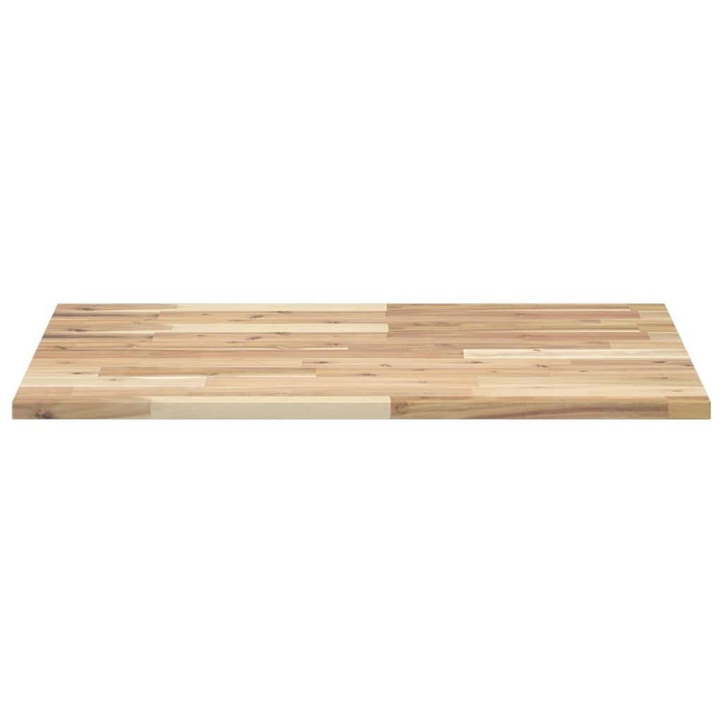 vidaXL Piano da Bagno Non Trattato 80x60x2 cm Legno Massello di Acacia