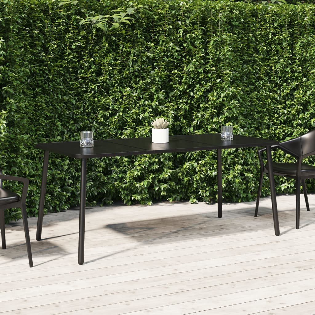 vidaXL Tavolo da Giardino Antracite 165x80x71 cm Acciaio