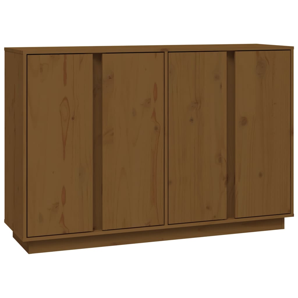 vidaXL Credenza ambra 120x35x80 cm in Legno Massello di Pino