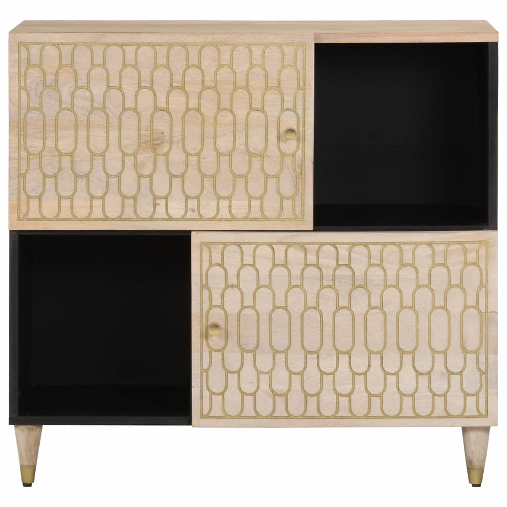 vidaXL Credenza 80x33x75 cm in Legno Massello di Mango