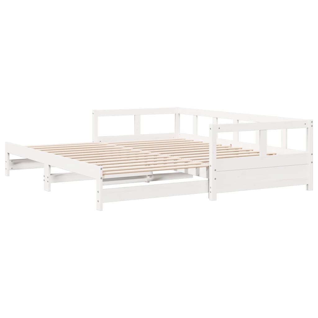 vidaXL Dormeuse senza Materasso Bianca 80x200 cm Legno Massello Pino