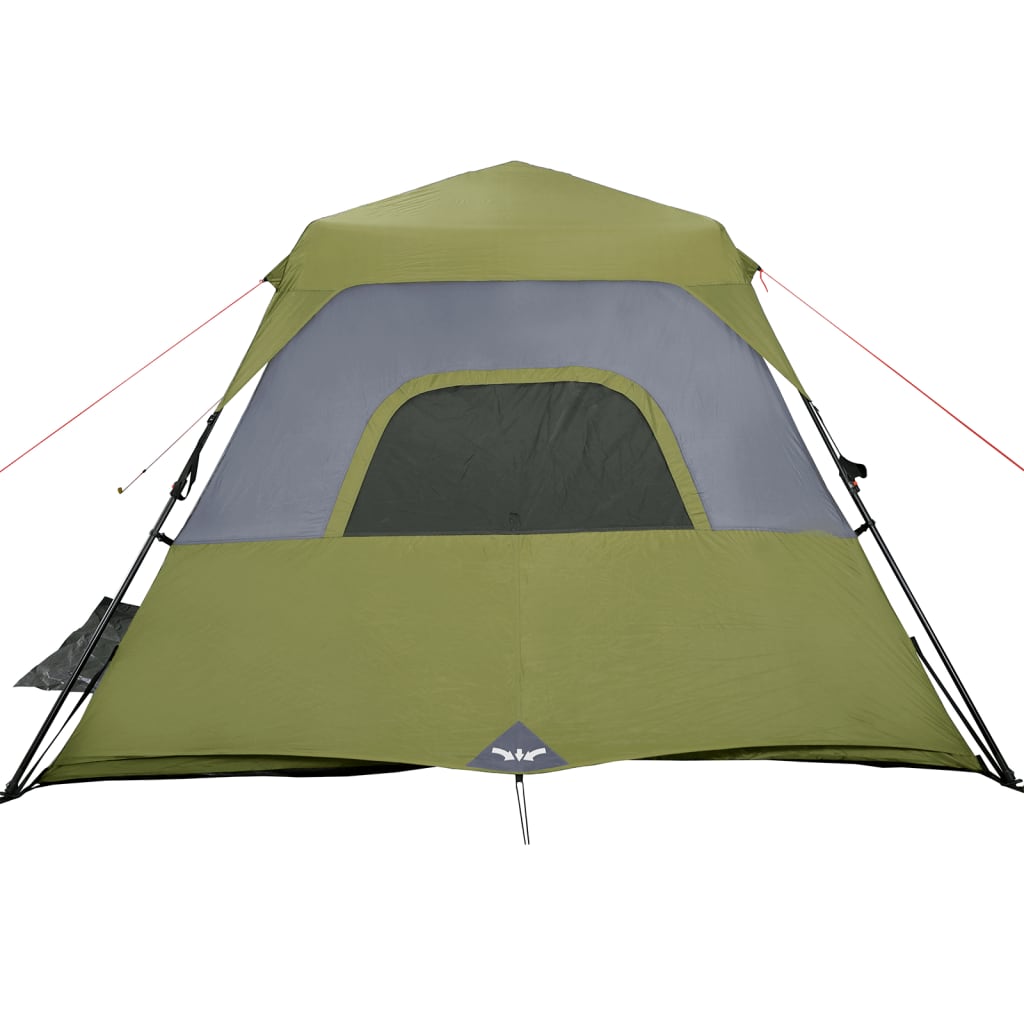 vidaXL Tenda Campeggio 6 Persone Verde Rilascio Rapido Impermeabile