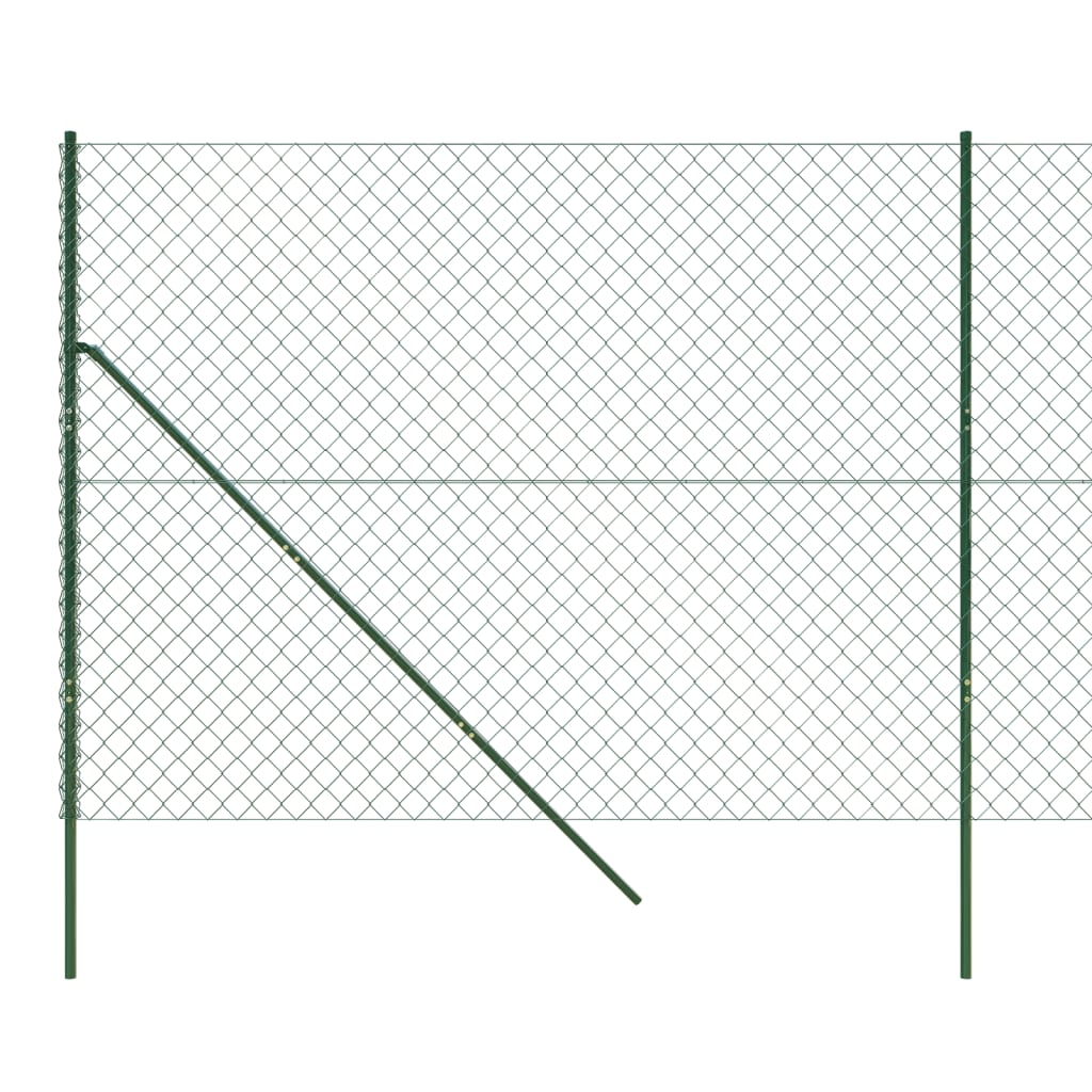 vidaXL Recinzione a Rete Verde 2,2x25 m