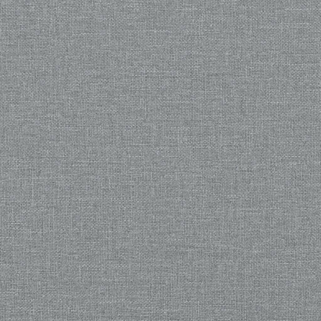 vidaXL Giroletto a Molle con Materasso Grigio Chiaro 200x200cm Tessuto