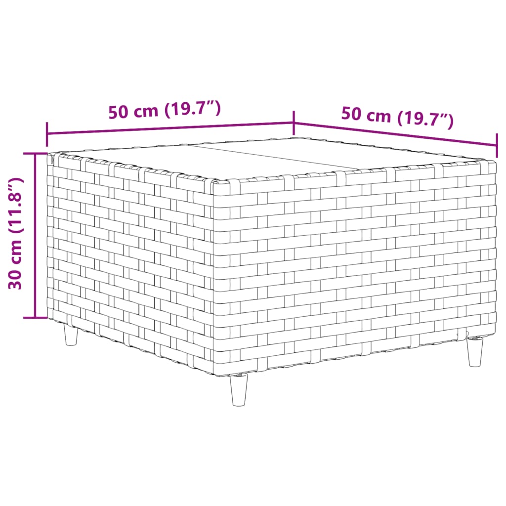 vidaXL Set Divani da Giardino 10pz con Cuscini in Polyrattan Marrone