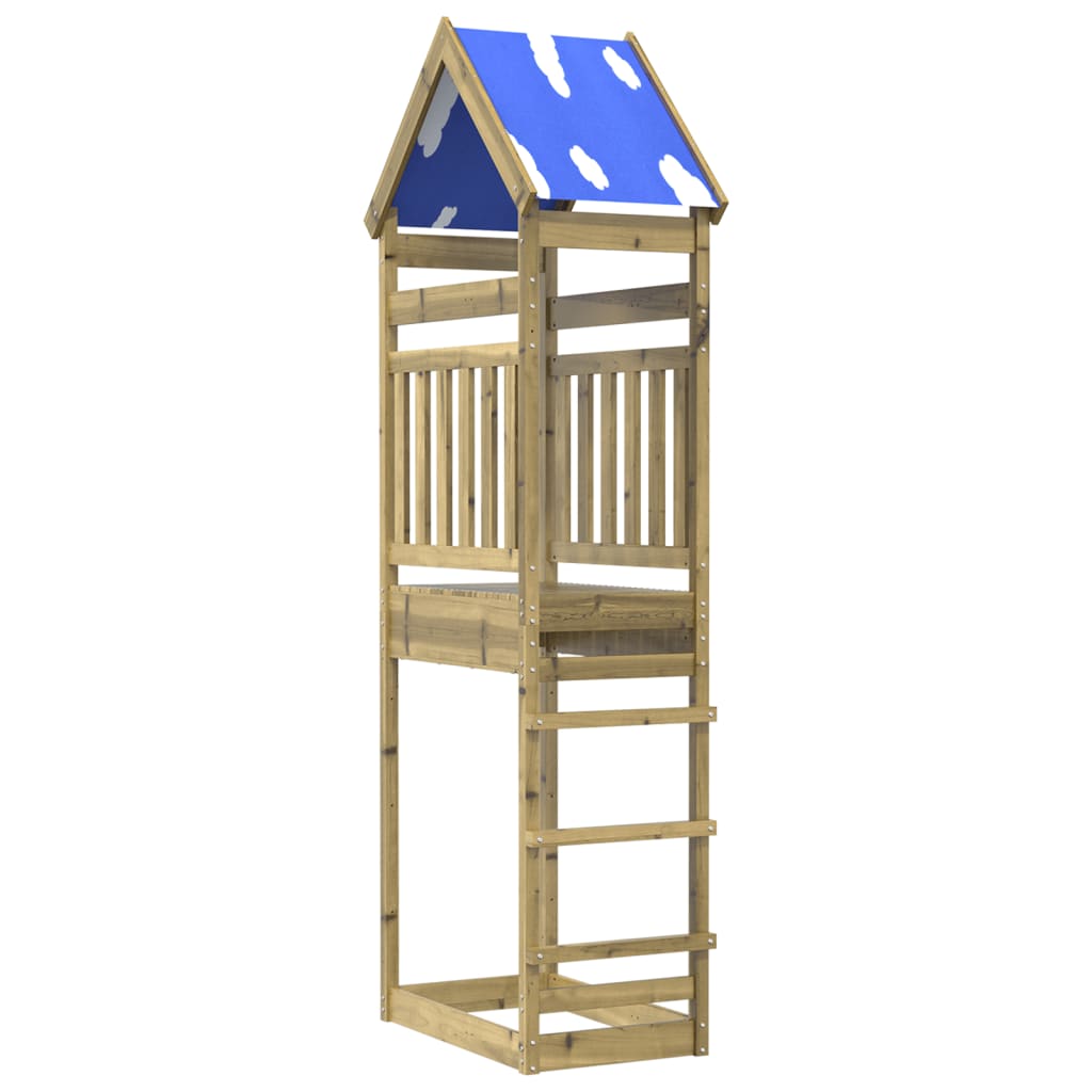 vidaXL Torre da Gioco 85x52,5x265 cm in Legno di Pino Impregnato