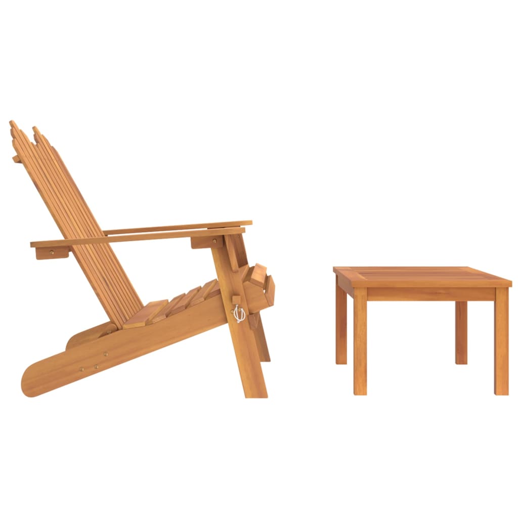 vidaXL Set da Salotto Giardino Adirondack 2pz Legno Massello di Acacia